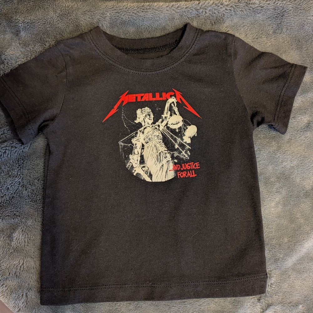Baby Band Shirts Iconic Rock Baby Heavy Metal Concert Graphic Tees Set of 3 - Picture 4 of 8